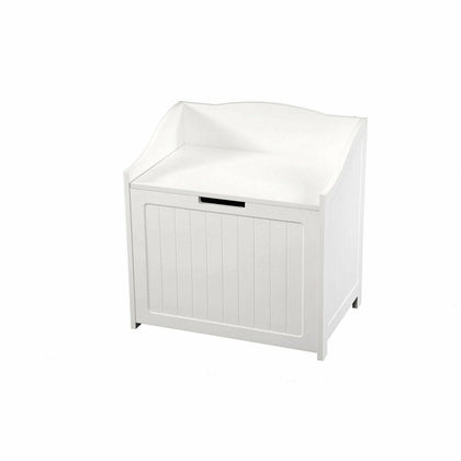 NEW! White Storage Toy Box Laundry Basket Organiser Chest with Easy Open Lid