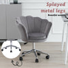 Velvet Office Chair Adjustable Ergonomic Desk Chair Swivel Computer Armchair