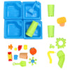 SAND & WATER 4 SECTION TABLE BUCKET SPADE KIDS OUTDOOR GARDEN SANDPIT SET UK
