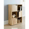 FREE STANDING CUBE 2 3 4 TIER WOODEN BOOKCASE STORAGE SHELF UNIT DISPLAY WOOD