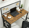 Industrial Computer Desk Rustic Metal Workstation Vintage Retro Writing Table