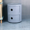 2/3/4/5 Layer Floor Standing Bedside Table Round Cabinet Drawers Storage Unit