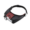 Magnifying Glass Headset LED Light Head Headband Visor Magnifier Loupe With Box