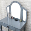 Designs 1 Drawer Dressing Table Bedroom Vanity Unit, Oval Mirror & Stool Set
