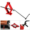 1Ton Tonne Scissor Wind Up Jack for Car Van Garage-Chromed Crank Speed Handle UK