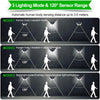 4X 100LED Outdoor Solar Power PIR Motion Sensor Wall Lights Garden Security Lamp