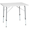 Camping Table MDF Foldable Height-Adjustable Telescopic Legs 80x60x68cm Grey New