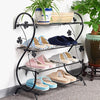 New 4 Tier Detached Metal Shoe Rack Stand Storage Shelf Organiser Home Decor