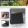 Outdoor Wall Mounted Mailbox Lockable Metal Mail Letter Post Secure Box Postbox