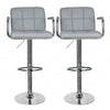 Set of 2 Bar Stools with Armrest & Chrome Footrest Breakfast Bar/Counter/Kitchen