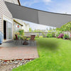 5m x 4m Sun Shade Sail Garden Awning Canopy 98% UV Block Rectangle Anthracite