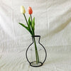 Creative Art Style Retro Iron Line Flowers Vase Metal Plant Holder -