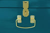 Beautify Storage Trunk Teal Metal Gold Hardware Stackable Vintage Lockable Chest