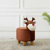 Luxury Small Padded Upholstered Footstool Ottoman Pouffe Stool Wooden Seat Suede
