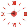 3D DIY Wall Clock Roman Numerals Luxury Mirror Sticker Home Decor Living Room