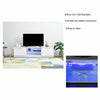 Black Modern TV Unit Cabinet Stand High Gloss Doors 160cm with LED Lights Drawer