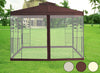 Garden Patio Sun Shade Marquee Mosquito Net Fly Screen Netting for Metal Gazebo