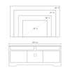 Home Office 42" TV Stand Storage Unit w/ Cabinets Shelves Living Room