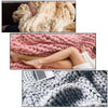Soft Warm Chunky Knit Blanket Thick Yarn Bulky Throw for Sleepe Sofa Bed Couch