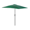 2x3m Rectangle Garden Parasol Umbrella Patio Sun Shade Aluminium Crank Tilt