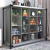 4 Tier Cube Shoe Rack Storage Cabinet Dustproof Book Shelf Display Stand Holder