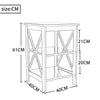 White End Side Table Sofa Table 3 Tiers Storage Shelves for Living Room Bedroom