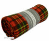 Tartan Check Polar Fleece Throw Blanket Picnic Beach Park Travel 120cm x 150cm