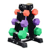 3 Tiers Hex Dumbbell Tree Rack Vertical Storage Stand Home/Gym High Quality