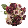 10 Heads Silk Rose Artificial Flowers Fake Bouquet Buch Wedding Home Party Decor