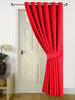 Thick Thermal Blackout Door Curtains Eyelet Ring Top Ready Made Single Panel