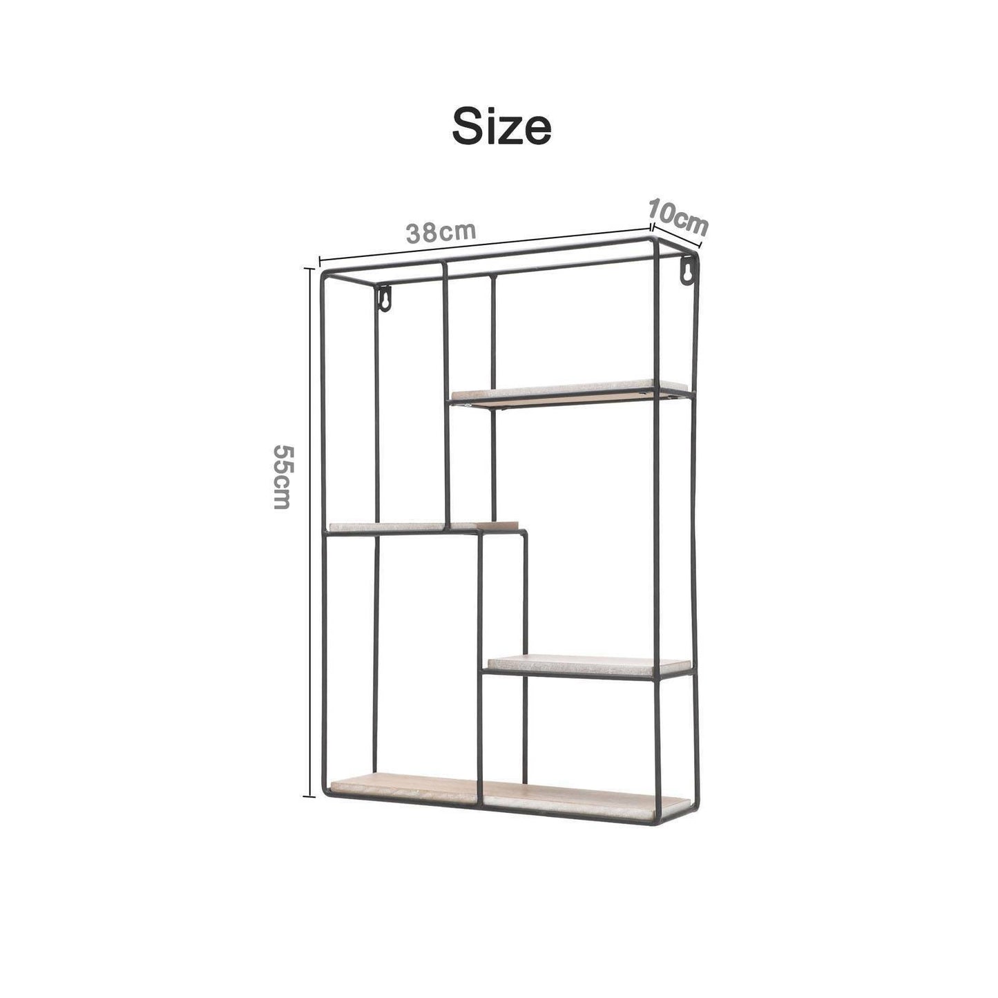 Modern Metal Wire Wall Shelf Storage Home Office Decor Floating Flower Shelve
