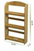 2 & 3 TIER BAMBOO WOOD SPICE RACK HERB HOLDER SPICES JARS STAND KITCHEN STORAGE