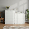 Modern 4 Drawers Cabinet Chest of Drawers Bedside Table Storage Furniture White