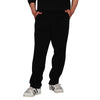 CHEF TROUSERS PLAIN BLACK CHEF PANTS UNIFORM UNISEX ELASTICATED WORK KITCHEN UK