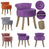 Scrollback Velvet Button Dressing Table Chair Vanity Stool Piano Stools Bedroom