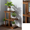 Balcony Flower Shelf Floor Standing Wood Shelves 3 Tier Plant Pot Display Unit