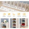 7 Tiers Shoes Storage Cabinet White Door Organiser Shelf Rack Stand Unit New