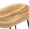 2x Solid Mango Wood Gavin Bar Stools Dining Room Chair Seat Multi Sizes