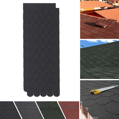 Asphalt Roof Felt Tiles Shingles Sheds Log Cabins Garages 12 Types for 2.61sqm