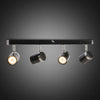 4/6 Ways Steering LED Ceiling Spot Lights Spotlight Fittings Kitchen GU10 Bulbs