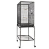 Large Metal Rolling Bird Cage with Stand Parrot Budgie Canary Cockatiel Aviary