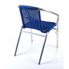 Aluminium Chrome Bistro Table Square Round Stacking Chair Cafe Outdoor Furniture