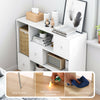 White 8 Cube Storage Unit Cupboard Bedroom Bookcase Shelving Display Shelves UK