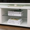TV Unit TV Stand Cabinet with LED Lights & High Gloss Doors White/Black