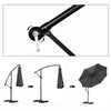 Mondeer 3M Garden Banana Parasol Cantilever Parasol Crank Handle with Solar LED