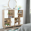 Cupboard Storage Sideboard Display Cabinet Freestanding Bookcase with Doors