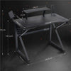 91cm Height Computer Desk Gaming Table Office Desk with Cup Holder and Mouse Pad