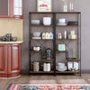 6 Tier Industrial Metal Storage Rack Bookshelf Kitchen/Office Display Stand Unit