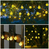 100LED SOLAR POWERED RETRO BULB STRING LIGHTS&GARDEN OUTDOOR FAIRY SUMMER LAMP