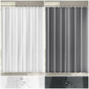 Plain Grey Shower Curtain With Free Hooks New Waterproof Fabric Bathroom Curtain